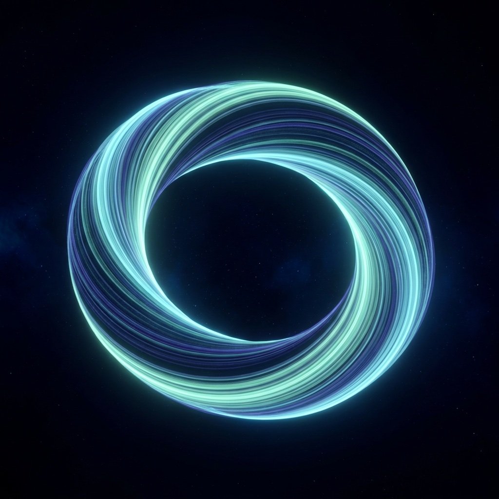 Un bucle infinito de luz en movimiento